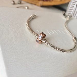 Pandora rose heart spacer